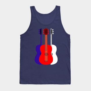 Red, White and Blue Guitar Tank Top